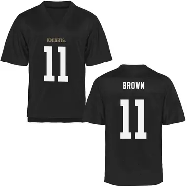 Black Replica Men's Jacurri Brown UCF Knights Football College Jersey