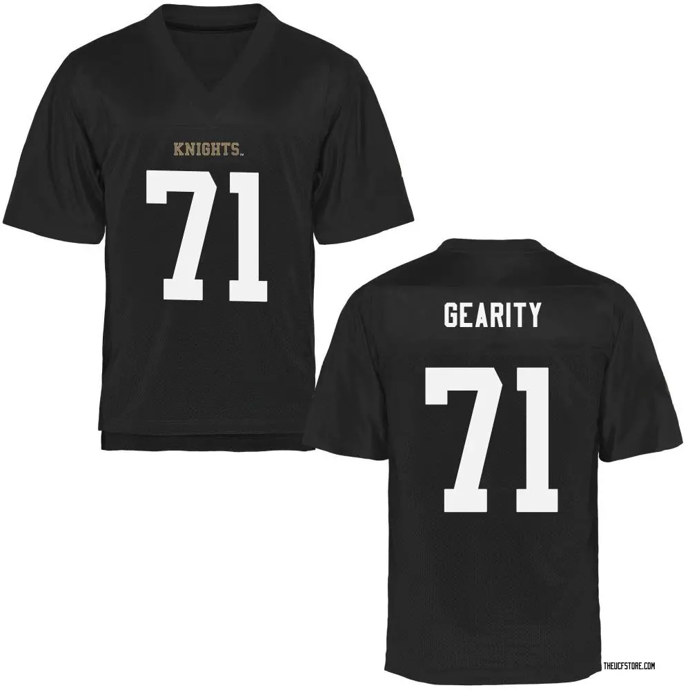 Black Replica Men's Thomas Gearity UCF Knights Football College Jersey