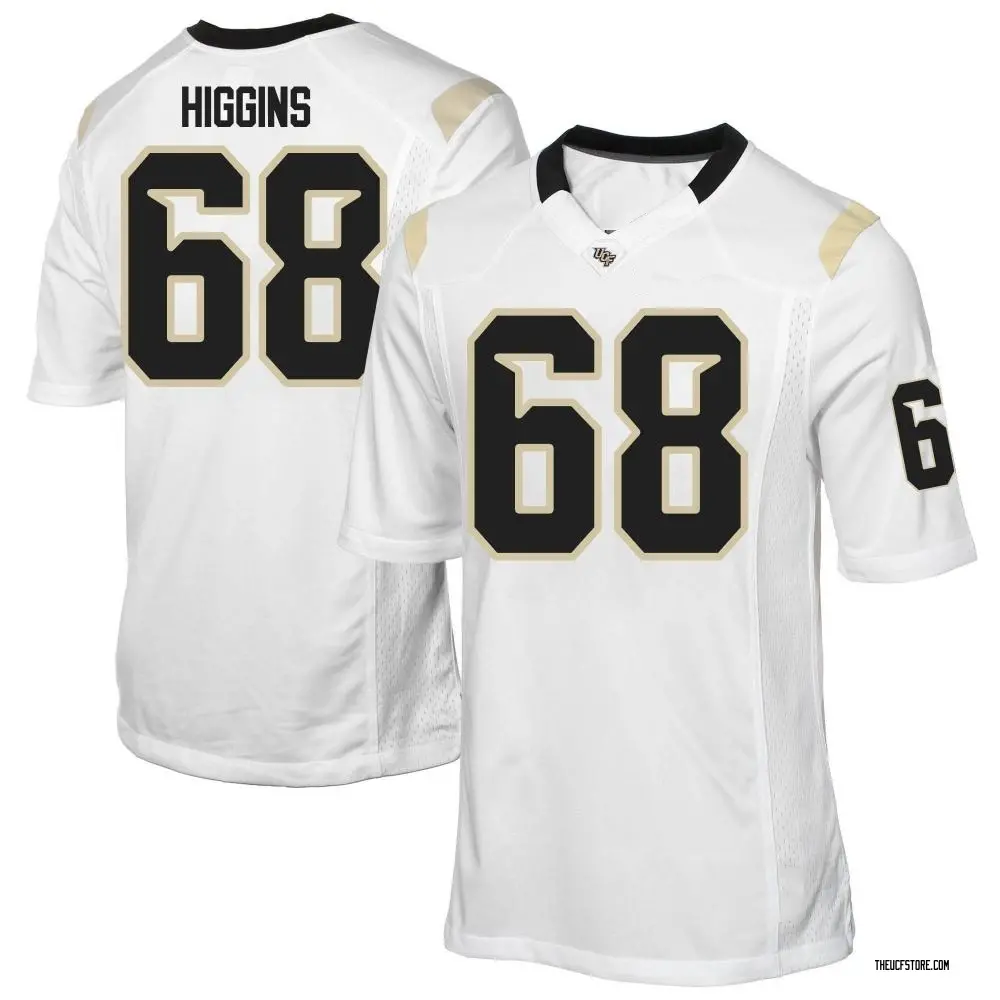 White Game Men's Ethan Higgins UCF Knights Football College Jersey