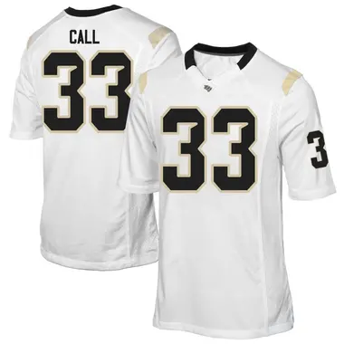 White Game Men's Kaven Call UCF Knights Football College Jersey