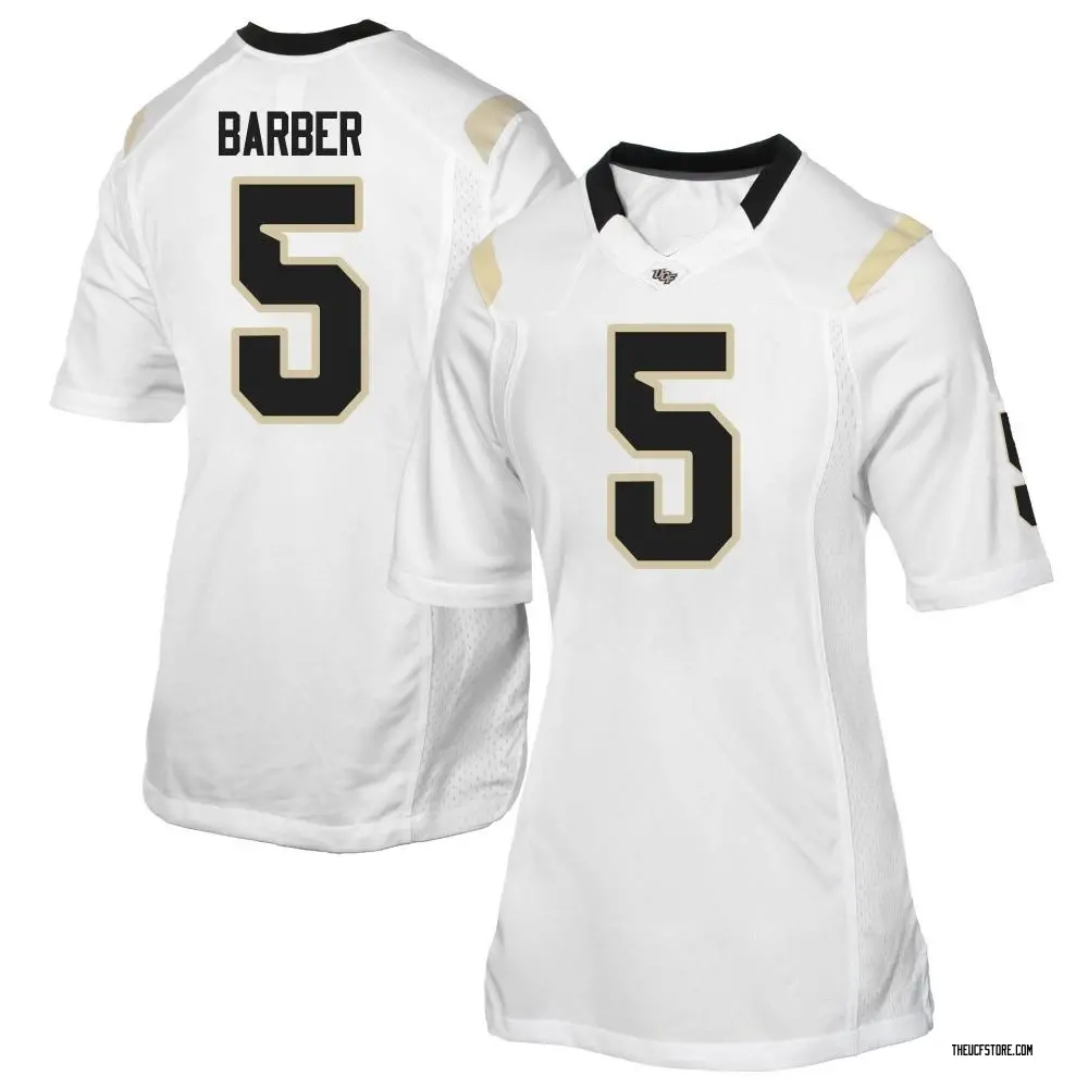 White Game Women's Ricky Barber UCF Knights Football College Jersey