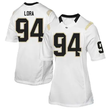 White Game Women's Rodney Lora UCF Knights Football College Jersey