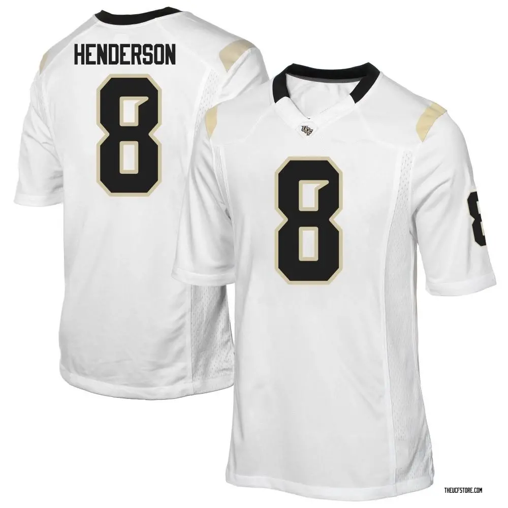 White Game Youth Demari Henderson UCF Knights Football College Jersey