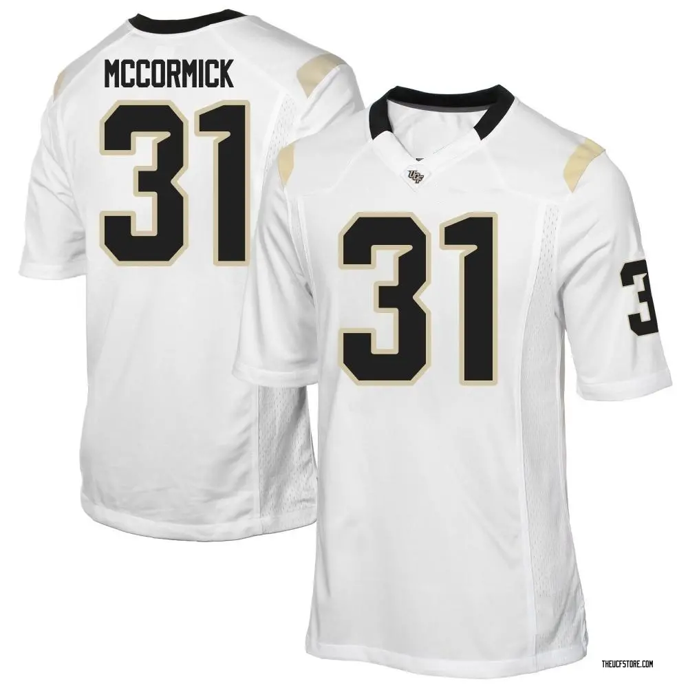 White Replica Men's Derrick McCormick UCF Knights Football College Jersey
