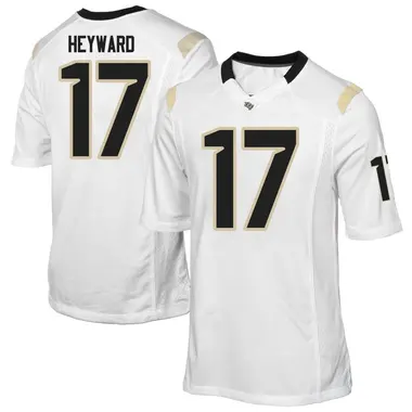 White Replica Men's Jaylen Heyward UCF Knights Football College Jersey