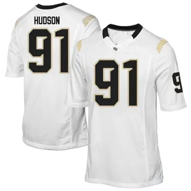 White Replica Men's Keshaun Hudson UCF Knights Football College Jersey