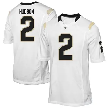 White Replica Men's Kobe Hudson UCF Knights Football College Jersey