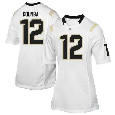 White Replica Women's Aymeric Koumba UCF Knights Football College Jersey