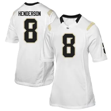 White Replica Women's Demari Henderson UCF Knights Football College Jersey
