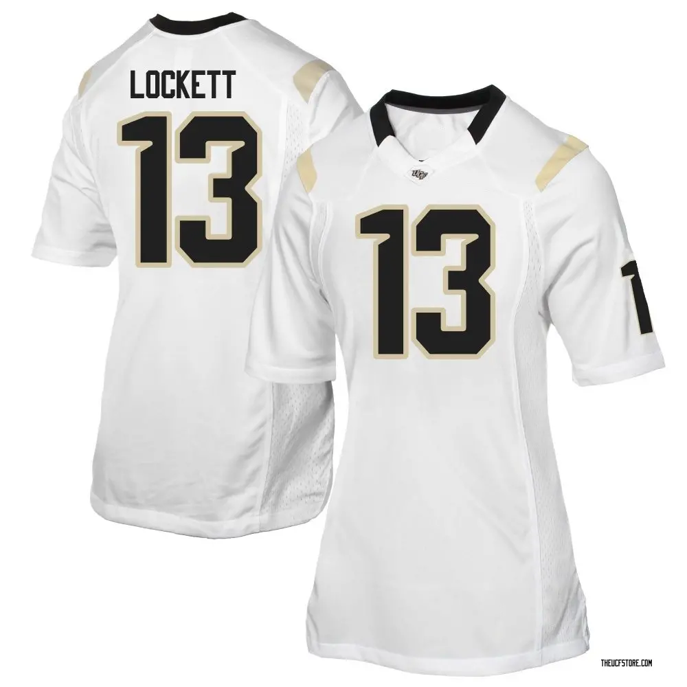 White Replica Women's Horace Lockett UCF Knights Football College Jersey