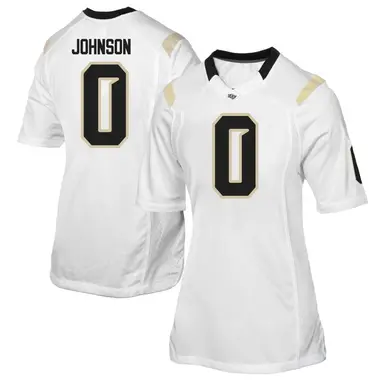 White Replica Women's Jason Johnson UCF Knights Football College Jersey