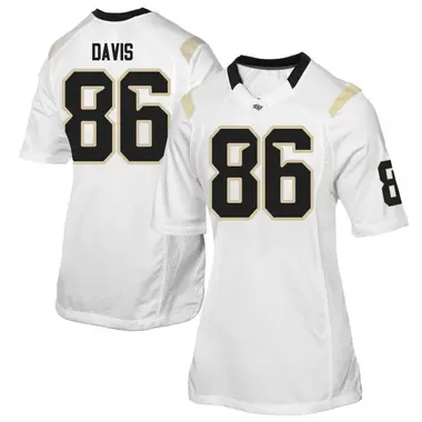 White Replica Women's Jordan Davis UCF Knights Football College Jersey