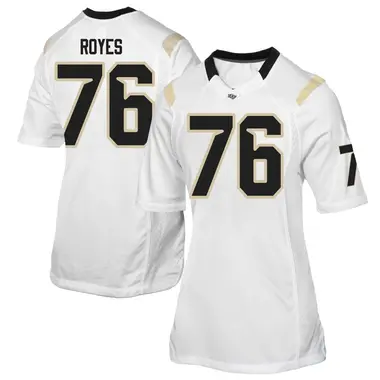 White Replica Women's Justin Royes UCF Knights Football College Jersey