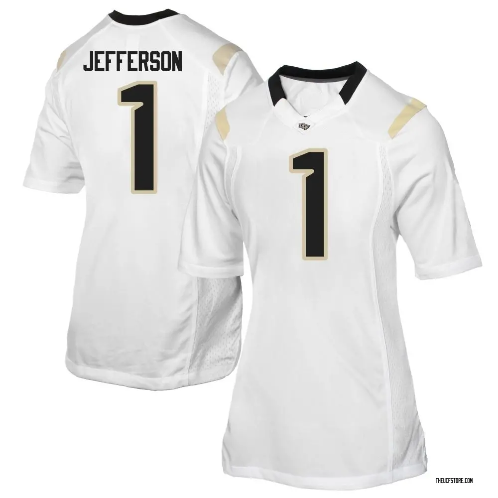 White Replica Women's KJ Jefferson UCF Knights Football College Jersey