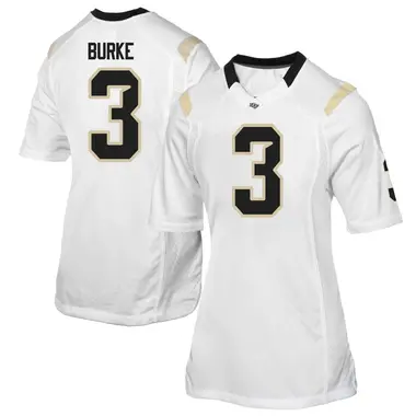 White Replica Women's Marcus Burke UCF Knights Football College Jersey
